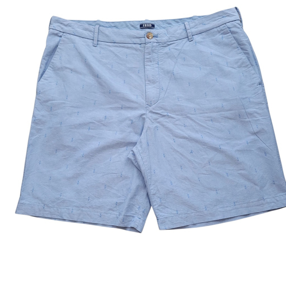 IZOD Men's Cotton Shorts Size 38 Inseam 10" Excellent Condition